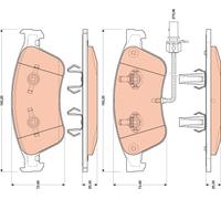 TRW GDB1811 Brake pad set