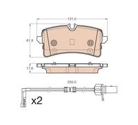 BRAKE PAD SET DISC BRAKE GDB1975 FOR AUDI A8L CDRA 4.2L CDSB 4.1L CEUA 4.0L A8L