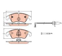 TRW GDB1768 Brake pad set