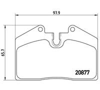 Brembo Brake Pads Set P85094 Front/Rear