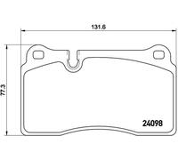 Brembo Brake Pad Set 8D332C562BA - Rear, fits Aston Martin DBS 5.2 (2018)