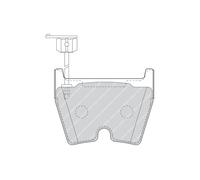 BRAKE PAD SET DISC BRAKE FDB1664 FOR VW LAMBORGHINI AUDI A6/S6 BRK/BKLBMK 3.0L