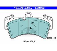 Brake pads 13.0470-4993.2 ATE for AUDI VW PORSCHE