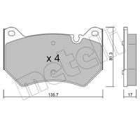 New Brake Pad Set, disc brake for AUDI:Q5 80A698151C