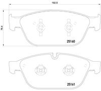Brake pads P 85 128 BREMBO for AUDI A8 D4 Q5