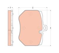 TRW GDB1848 Brake pad set