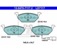 ATE 13.0470-7117.2 Brake pad set