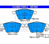 ATE 13.0460-7200.2 Brake pad set