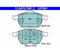 New Brake Pad Set, disc brake for AUDI SEAT SKODA VW:A3,TT,LEON,VENTO,BEETLE