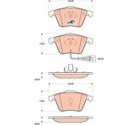 New Brake Pad Set, disc brake for AUDI SEAT VW:A3,TT,LEON,A3 / S3,GOLF VI