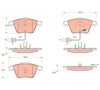 New Brake Pad Set, disc brake for AUDI SKODA:A6 C5,A6 / S6 C5,ALLROAD C5