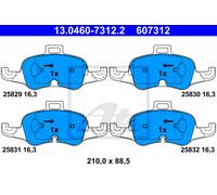 ATE 13.0460-7312.2 Brake pad set