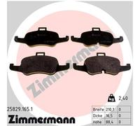 ZIMMERMANN 25829.165.1 Brake pad set