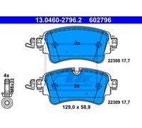 ATE 13.0460-2796.2 Brake pad set