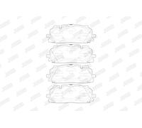 Jurid Brake Pad Set 573773J – Disc Brake for Audi & VW (A4, A5, Q5, Q7, Q8)