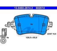 BRAKE PAD SET, DISC BRAKE 13.0460-2614.2 ATE