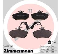 ZIMMERMANN 20669.190.1 Brake pad set