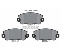 TEXTAR 2095006 Brake pad set