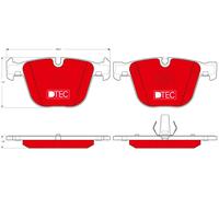 TRW GDB1502DTE Brake pad set