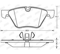 New Brake Pad Set, disc brake for BMW:1,E81 34116763618 34116769100