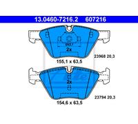 Brake pads 13.0460-7216.2 ATE for BMW 3 Touring 3 X1 Z4 Roadster 3 Coupe