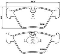 BREMBO P 06 012 Brake pad set
