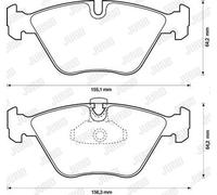 JURID 571880J Brake pad set