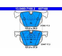 DISC BRAKE PADS SET FOR BMW 7 E65 E66 E67 M57 D30 N62 B36 A M54 B30 ATE