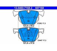 DISC BRAKE PADS SET FOR BMW 7 E65 E66 E67 M57 D30 N62 B36 A M54 B30 ATE