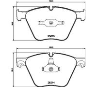 Brake pads 2567501 TEXTAR for BMW 7