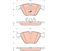 New Brake Pad Set, disc brake for BMW BMW (BRILLIANCE):3,X1,E90,E93,E92