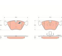 New Brake Pad Set, disc brake for BMW MG:3,X3,E46,E83,E86 2157573 2282416