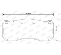 JURID 573294J Brake pad set