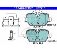 New Brake Pad Set, disc brake for BMW MINI:1,3,E81,E87,E90 34216767145