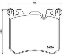 New Brake Pad Set, disc brake for BMW ROLLS-ROYCE:X5,X6,E70,E71,E72