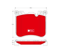 TRW GDB1826DTE Brake pad set