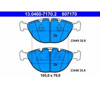 ATE 13.0460-7170.2 Brake pad set