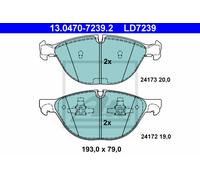 Brake pads 13.0470-7239.2 ATE for BMW X5 X6