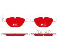 New Brake Pad Set, disc brake for BMW:X5,X6,E70,F15,F85 6778048 6791514