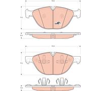 TRW Brake Pads GDB1728 – Disc Brake Set for BMW X5, X6