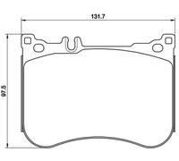 Brembo Brake Pads P50114 Front Set 4x for Mercedes-Benz S/E-Class, CLS