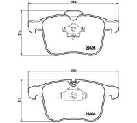 Brembo Brake Pad Set P 59 046 - Front Disc Brake, Fits Cadillac Opel Saab