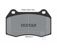 TEXTAR 2314301 Brake pad set