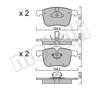 BRAKE PAD SET DISC BRAKE 22-0813-0 FOR CADILLAC VAUXHALL VECTRA/Mk/II SIGNUM 9-3