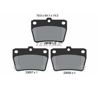 Textar Rear Brake Pads fits Toyota RAV4 2.4 FWD Mk II _A2_ 2365601