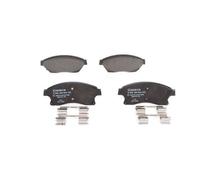 Bosch Brake Pads BP1355 - Front Axle - ECE-R90, Copper-Free Low Noise/Dust - Set (4) with Accessories