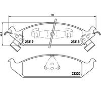 New Brake Pad Set, disc brake for CHRYSLER DODGE:CIRRUS,STRATUS,CIRRUS Sedan