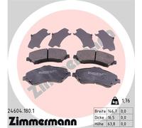 BRAKE PAD SET DISC BRAKE 24604.180.1 FOR JEEP WRANGLER/JK/III CHEROKEE DODGE