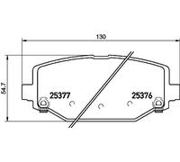 BREMBO P 11 032 Brake pad set