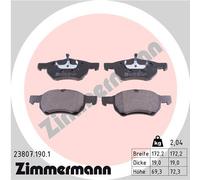 New Brake Pad Set, disc brake for CHRYSLER:VOYAGER IV,CARAVAN III,TACUMA Mk II